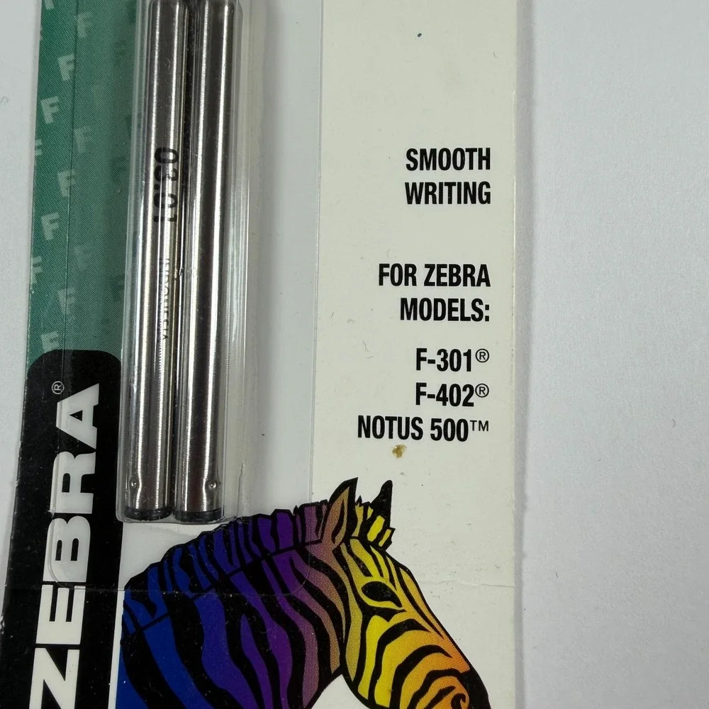 Zebra Pen Refill 0.7mm Black Ink F-301 F-402‎ NOTUS 500 (3 PenRefills)